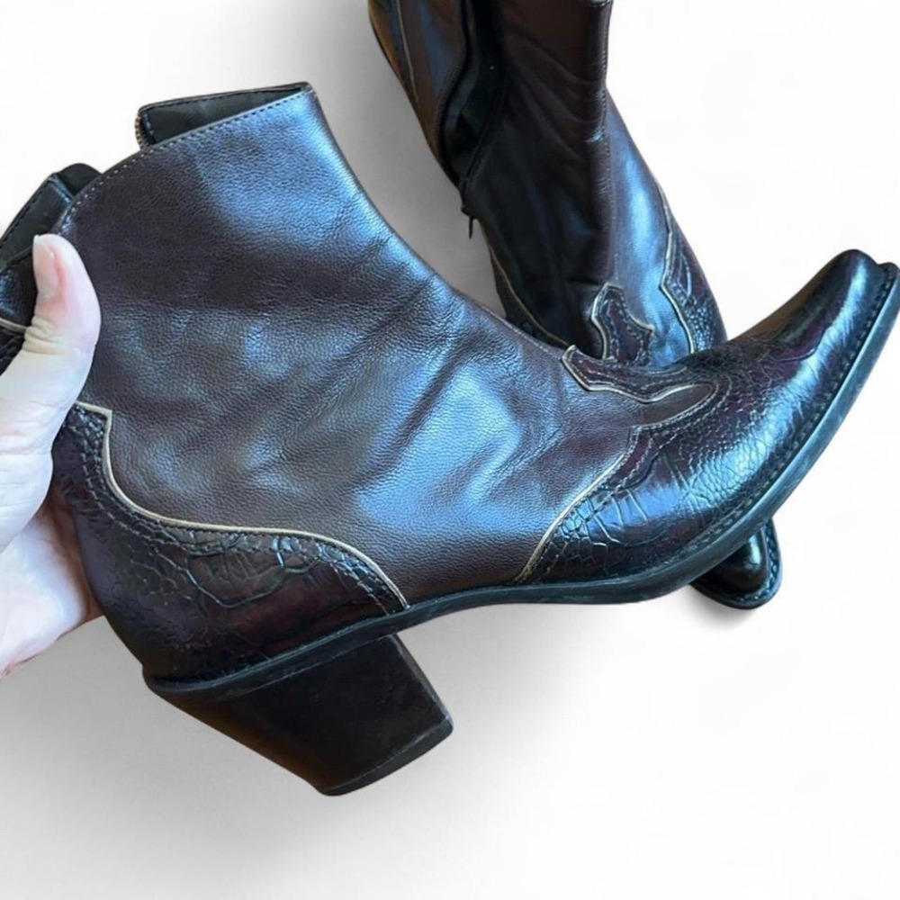Franco Sarto leather ankle boots